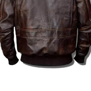Veste en cuir bomber personnalisée de haute qualité pour hommes 2025 Vestes en cuir véritable pour l'hiver - Product Image 5