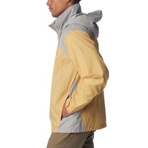 Logo personnalisé OEM Vestes de pluie coupe-vent de style rue pour hommes Respirant Décontracté Couleurs contrastées Broderie Grandes Tendances - Product Image 3