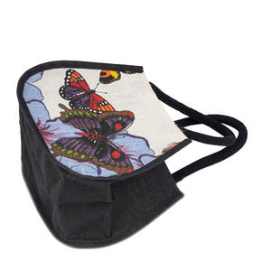 Sacs à provisions fourre-tout sacs de jute d'impression de mode à l'extérieur de la poche fabriqués en Inde Bengale occidental à Kolkata - Product Image 3