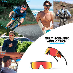 OEMスポーツサングラス UV400コーティング保護安全メガネ サイドシールド付き アウトドアライディングアイウェア サイクリングとトレーニング用 - Product Image 5