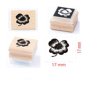 Excellente qualité merveilleux coût bois timbre couleur papier dos pas d'encre pénétrer 17mm fournitures scolaires personnalisées - Product Image 1