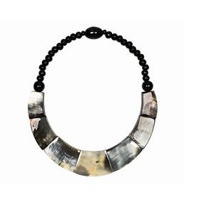 COLLIER DE CORNE DE BUFFALO PAR Mirha Collier en corne de buffle naturelle Produit indien fait à la main - Product Image 3