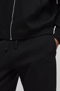 Pantalons de survêtement pour hommes de style streetwear OEM, poids lourd, unisexe, coton épais, pantalon d'hiver, thermique, isolé, taille haute, joggers - Product Image 2