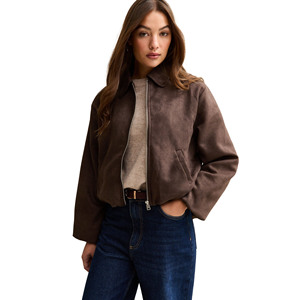 Blouson d'aviateur en polyester traité à l'état brut avec tissu respirant hiver/automne logo personnalisé style extérieur - Product Image 1