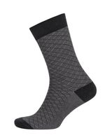 90% bambou naturel antiallergique hautement respirant chaussettes à motif croisé Textile turc de haute qualité