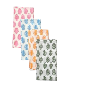 Ridhi 2025คอลเล็คชั่นผ้าเช็ดปากสี่เหลี่ยมผ้าฝ้ายพิมพ์ลายใบไม้แบบแฮนด์เมดอุปกรณ์เสริมมาใหม่ - Product Image 6