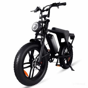 จักรยานเสือภูเขาไฟฟ้าแบบสปอร์ตย้อนยุค รุ่น V8 ยางกว้าง 20*4 นิ้ว แบตเตอรี่ลิเธียม 48V มอเตอร์ฮับหลังแบบไร้แปรงถ่าน พร้อมระบบเบรกดิสก์ไฮดรอลิก - Product Image 4