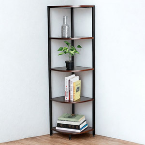 KGT68015 5-Tier Fan-Shaped <b>Corner</b> Shelf for Living Room - Product Image 1