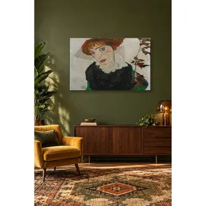 Fida Egon Schiele Portrait de Wally Neuzil Impression sur toile - Product Image 4