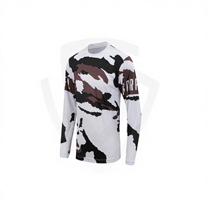 Maillot de motocross à manches longues imprimé par sublimation, unisexe adulte, séchage rapide, personnalisé pour équipe de course, professionnel, anti-UV - Product Image 1