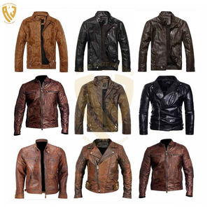 Produit le plus vendu Veste supérieure en cuir Meilleurs vestes en cuir minces pour hommes pour l'hiver Veste en cuir de conception personnalisée pour hommes - Product Image 6