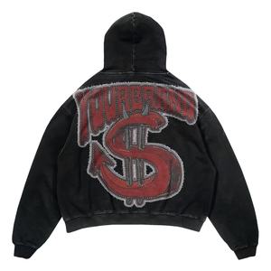 Sudaderas con capucha para hombre 100% algodón polar material de peso pesado sudaderas con capucha para hombre - Product Image 6