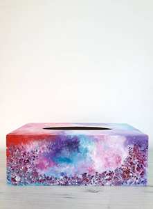 Caja de almacenamiento de servilletas de madera impresa antigua más vendida, soporte de pañuelos hecho a mano, MOQ y precio bajos multiusos - Product Image 2