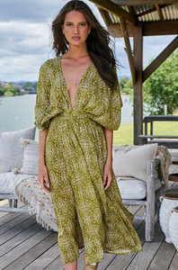 High Fashion Calf Length Printed <b>Short</b> Sleeve Designer Long <b>Maxi</b> <b>Dress</b> - Product Image 3