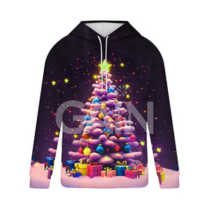 Sudaderas de Navidad de alta calidad hechas en fábrica logotipo personalizado sudaderas con capucha de Navidad al por mayor para hombres en venta - Product Image 6