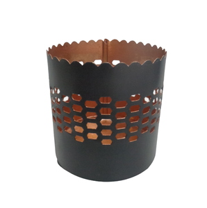 Nouvelle qualité fer rond votive laiton couleur pour noël éclairage décoration bougie pot pour salon décoration à la main - Product Image 5