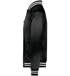 Vestes universitaires en polyester satiné 100% personnalisées pour hommes Veste en nylon à col montant imperméable Épaisseur fine - Product Image 5