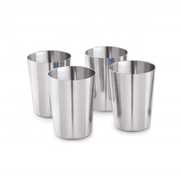 Service de table de haute qualité de 4 pièces, assiettes, bol en verre et cuillère, haute qualité, vente en gros, taille et logo personnalisés