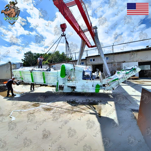 Amoladora de madera 12TPH EE. UU.-para reciclaje de madera y biomasa-Calidad de EE. UU.-Envío DDP incluido-Amoladora horizontal VYKIN 12-HG - Product Image 1