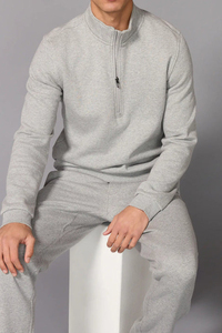 100% Cotton Demand Winter Warm Men Sweatshirt Solid Color Crew Neck <b>Blend</b> Pullover With Customize Logo & Embroidery - Product Image 4