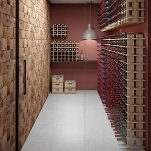 Portabottiglie Modulare in Legno per 24 Bottiglie Well Home 75.9x22x54.5cm - Product Image 3