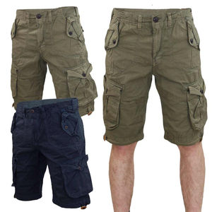 Short cargo ample de couleur personnalisée avec deux poches rue décontracté en coton shorts pour hommes rubans pantalons courts pour hommes vêtements de sport - Product Image 3