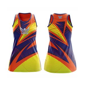 High Quality Custom Made Women's 2-Piece Summer <b>Netball</b> & Tennis Set Reversible <b>Skirt</b> Waterproof Printed Technics Durable Dress - Product Image 3