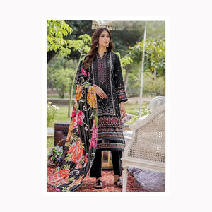 Elegante vestido musulmán pakistaní para mujer, vestidos de invierno personalizados para mujer, Algodón ligero, Salwar Kameez, India, Pakistán - Product Image 1