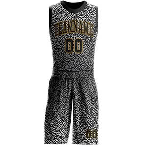 Vêtements de sport de haute qualité, transfert thermique personnalisé, respirant, séchage rapide, 100% polyester, uniformes de basket-ball vierges, réversibles - Product Image 2