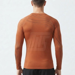 Dynamic <b>Compression</b> <b>Shirts</b> <b>Men</b> Long Sleeve Athletic Training Running Fitness Gym Workout Sports Performance Activewear - Product Image 4