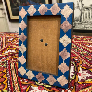 Mughalcrafts Customized Blue Resin & <b>Wood</b> Inlay <b>Picture</b> <b>Frame</b> Hanging Decorative <b>Frame</b> for Home with Customized Logo - Product Image 1