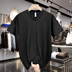 เสื้อยืดแขนสั้นผู้ชายไซส์ใหญ่ คอกลม ทรงปกติ ผ้าฝ้ายถัก 100% ลายตัวอักษร ระบายอากาศได้ดี เหมาะสำหรับเล่นกีฬาในฤดูร้อน แห้งเร็ว - Product Image 4