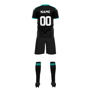 Maillot de football à sublimation personnalisée uniforme en maille de polyester à séchage rapide ensembles uniformes vêtements de football unisexe - Product Image 6