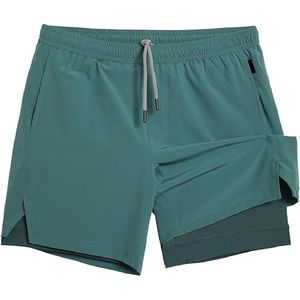 Shorts de sport décontractés de haute qualité pour hommes avec poches, taille haute, fermeture à cordon, respirants, séchage rapide, shorts de plage - Product Image 1