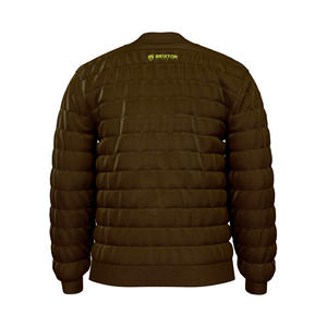Veste matelassée à blocs de couleurs pour hommes OEM Manteau matelassé de style bombardier avec manches contrastées et fermeture à glissière - Product Image 2