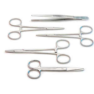 Kit de retrait de sutures de qualité supérieure, kit chirurgical, kits de retrait d'agrafes pharmaceutiques, à usage unique, ensemble de 5 instruments chirurgicaux en acier - Product Image 1