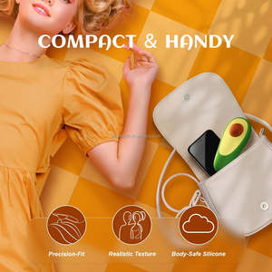 Vibradores de Aguacate al por Mayor Novedad Estimulador de Clítoris Palpitante con Forma de Fruta Juguetes Sexuales Avo para Mujer - Product Image 4