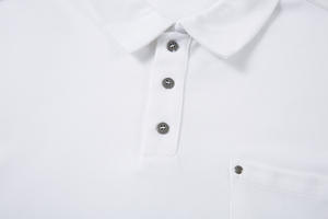 Fabricantes al por mayor nuevo 100% algodón personalizado Logo solapa camiseta cien colores sólidos interior camiseta para hombres - Product Image 3