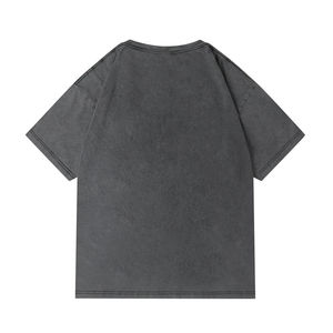 Fabricant OEM de luxe de haute qualité 100% coton 220 Gsm vierge goutte épaule séchage rapide Vintage lavé à l'acide surdimensionné tricoté - Product Image 4