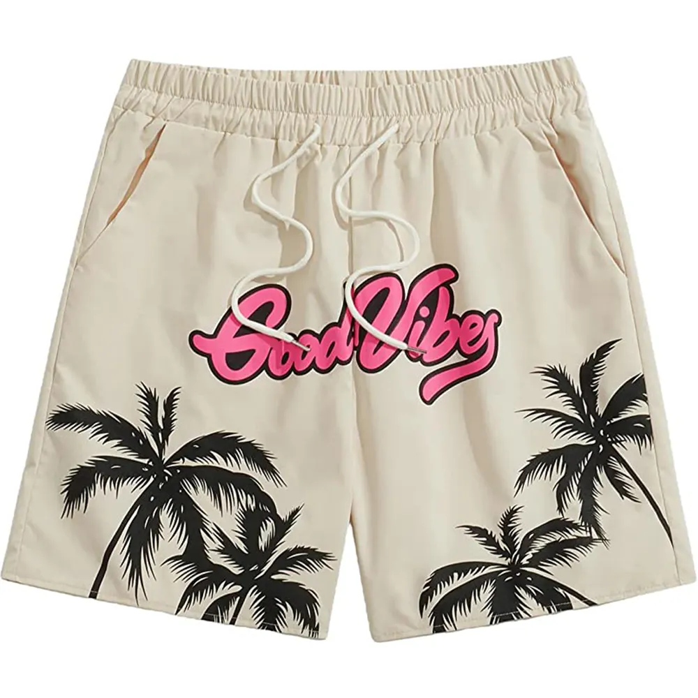 Summer Men's Printed Shorts Wholesale Elastic High Waisted stretchy Soft and comfortable Custom Printed Shorts