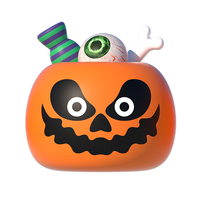Aero diskon besar luar ruangan kartun raksasa Bloy Up labu tiup hantu dekorasi pesta halaman tiup labu Halloween