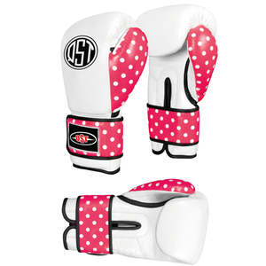 Guantes de boxeo para niños de cuero de vaca de alta resistencia Top Quty 4oz 14oz MMA Muay Thai Kickboxing Guantes de entrenamiento Perforación OEM ODM - Product Image 5