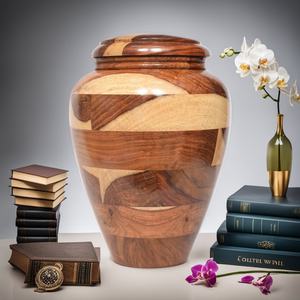 Personalized Eco-Friendly Wooden Urn <b>for</b> Human <b>Ashes</b> Cremation Customizable Size & Color Funeral Burial <b>Box</b> - Product Image 4