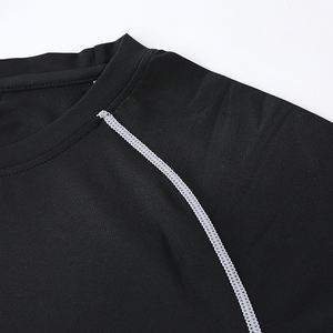 Camiseta Deportiva de Manga Larga para Hombre, con Cuello Alto y Cremallera, de Secado Rápido, para Entrenamiento, Running, Casual, Primavera - Product Image 3