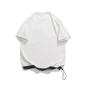 Camisetas de estilo personalizado para hombre de alta calidad 100% algodón Casual liso manga corta Formal tejido de punto de talla grande venta sólida - Product Image 4
