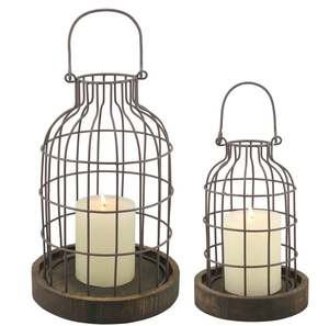 Elegant Design Metal <b>Lantern</b> <b>Set</b> of Two Tabletop Wholesale Home decorative Hotel Restaurant wedding office made india - Product Image 1