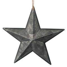 Adorno colgante de estrella de copo de nieve de níquel antiguo decoración de árbol de Navidad de hierro perforado - Product Image 2