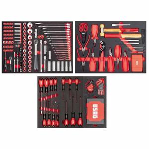 Usag 3-<b>Drawer</b> Maintenance Assortment with 296 Pcs. <b>Tool</b> Set for Various Tasks - Product Image 1