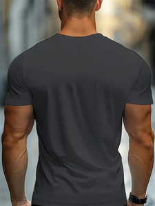 T-shirt décontracté en coton pour homme, été 2025, coupe ample tendance, imprimé avec une grande croix et la lettre Jésus, manches courtes, logo sur le devant - Product Image 6