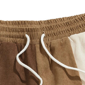 Short de fitness respirant à séchage rapide avec motif à carreaux taille moyenne pour hommes, shorts délavés pour la gym d'été avec logo personnalisé - Product Image 3